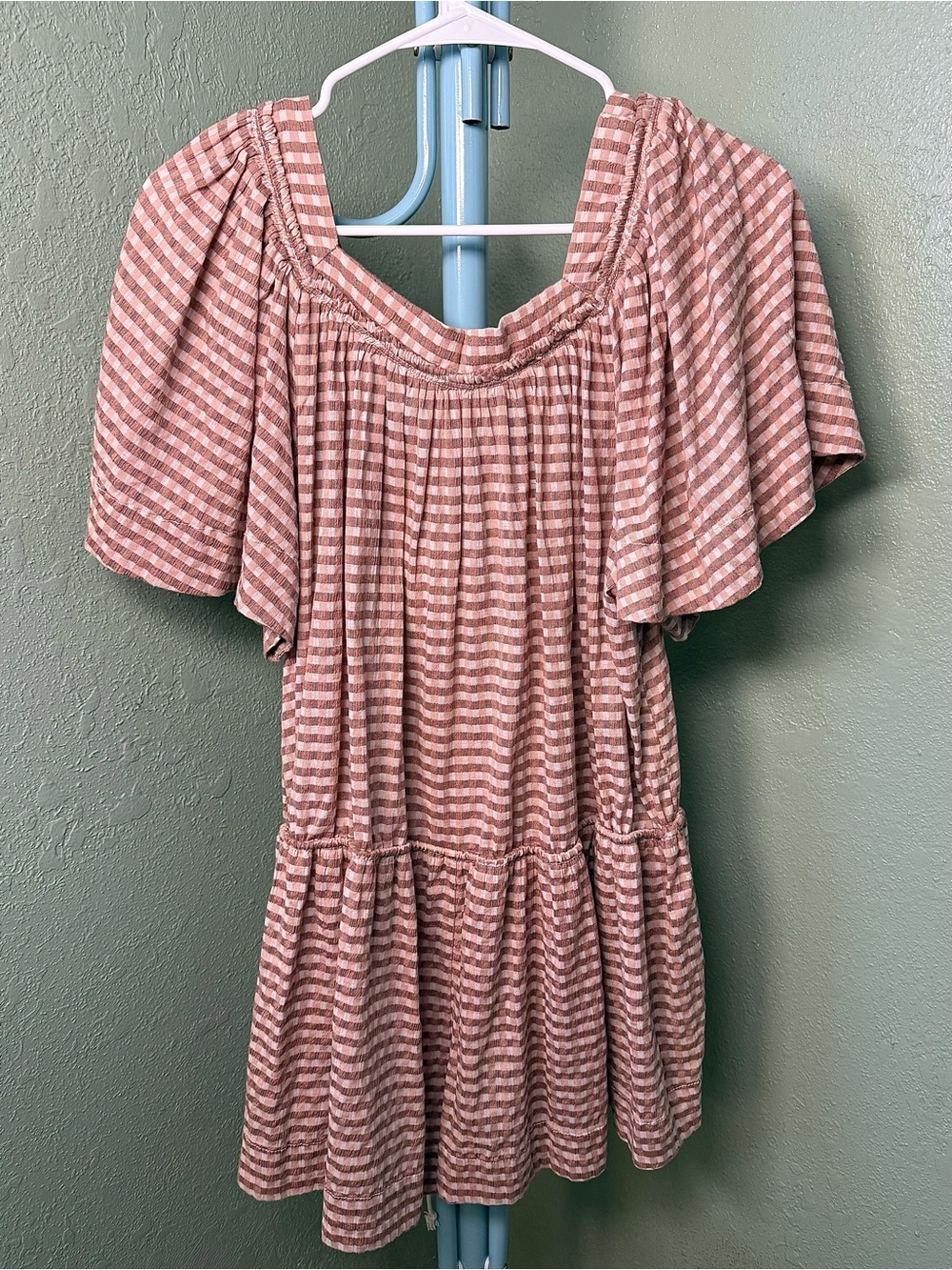 Free People Country Line Plaid Romper - Picture 4 of 9